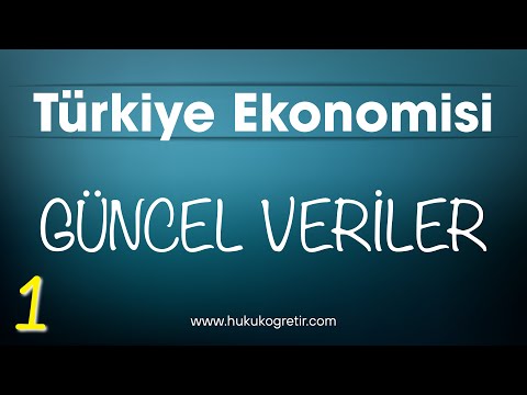 Türkiye Ekonomisi Güncel Veriler  - 1.Video #kaymakamlık #hukuköğretir