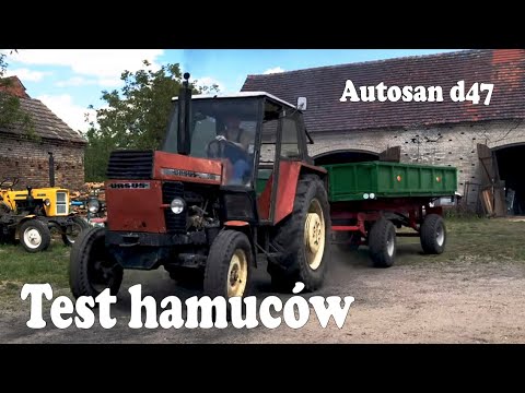 Test hamulców w przyczepie | Autosan D47 | Ursus c385