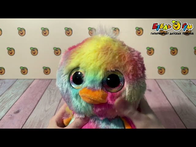 Игрушка мягкая Утенок глазастик 23см - видео