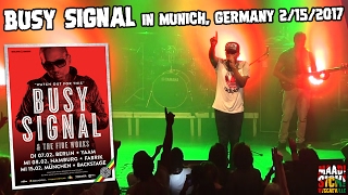 Busy Signal - Dreams of Brighter Days / Free Up in Munich, Germany @ Backstage [2/15/2017]