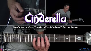 Cinderella - Don&#39;t Know What You Got (Till It&#39;s Gone) Guitar Lesson