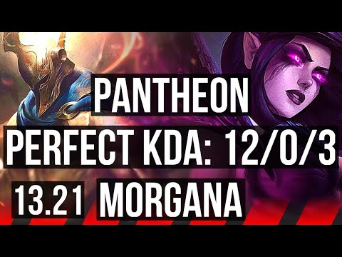 PANTHEON vs MORGANA (TOP) | 12/0/3, Legendary, 300+ games, Rank 11 Panth | EUW Challenger | 13.21