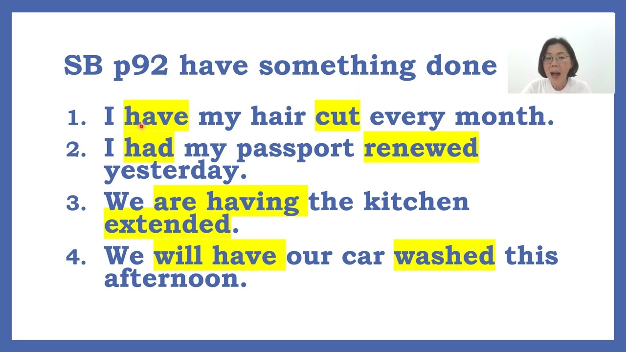 B1 Unit 10 Commands and instructions, have something done