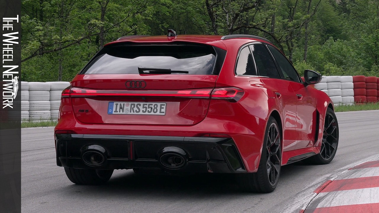 2026 Audi RS5 Avant | Progressive Red | Road & Track Driving, Interior, Exterior [4K]