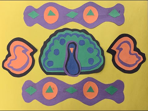 Panamanian Mola-inspired Collage