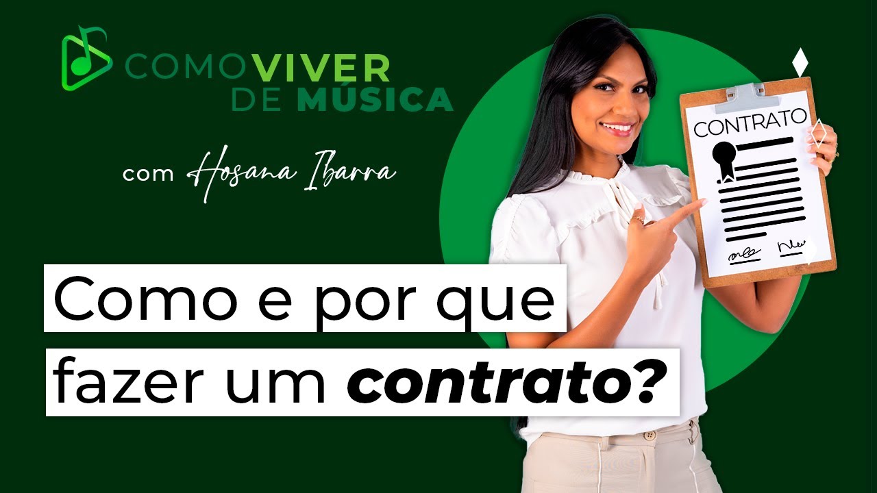 Músico/cantor precisa fazer CONTRATO? 🤔📃