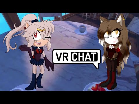 Sailor Peace Meets Zoey at a Cafe for Bonding Time - VRChat