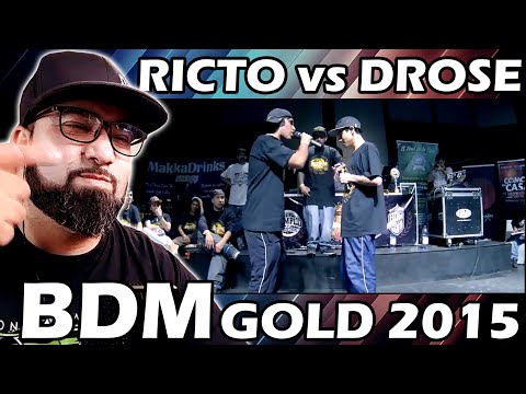 VÍDEO REACCIÓN A RICTO vs DROSE / BDM Gold 2015 / 4° de Final