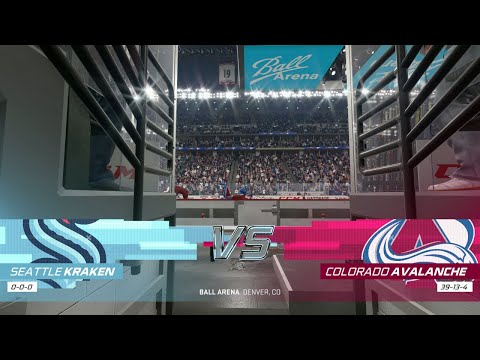 NHL 22 - Seattle Kraken @ Colorado Avalanche - 1/10/22