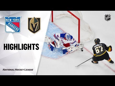 NHL Highlights | Rangers @ Golden Knights 12/08/19