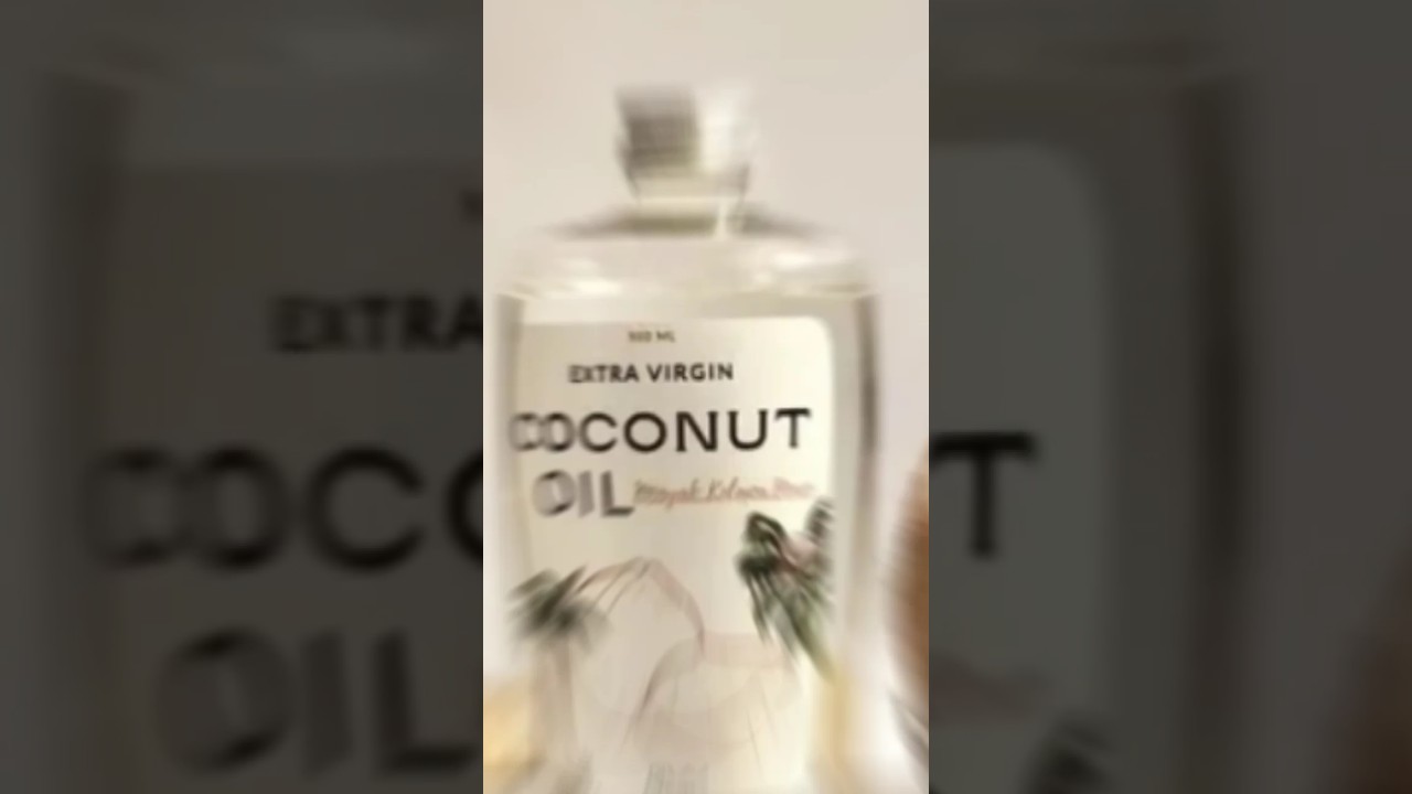Extra Virgin Coconut, Oil 500ml - VCO / Minyak Kelapa Murni by DIVV Nature #shortvideo #shots#minyak