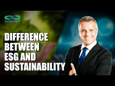 Difference between Sustainability and ESG