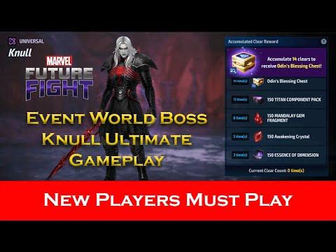Best Event World Boss Ever - World Boss Knull Ultimate Difficulty Gameplay - Marvel Future Fight