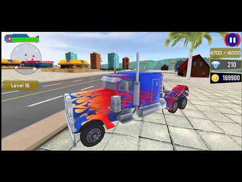 #Optimus Prime Multiple TRANSFORMATION Dino Truck Car and Jetplane || Trasnforming Robot Games