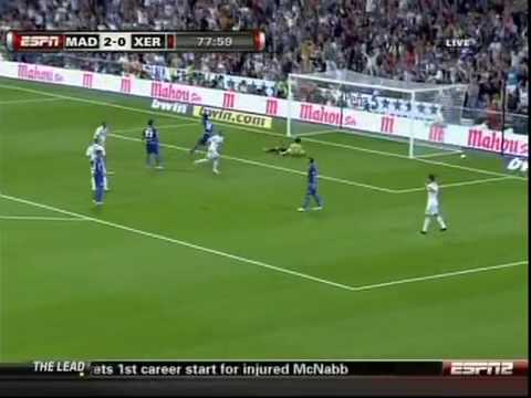 Real Madrid 5  vs  0 Xerez  @  20/09/2009  @ All GOALS highlights