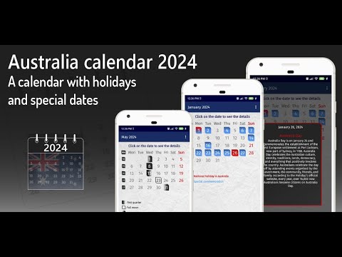 australia calendar 2024 Video