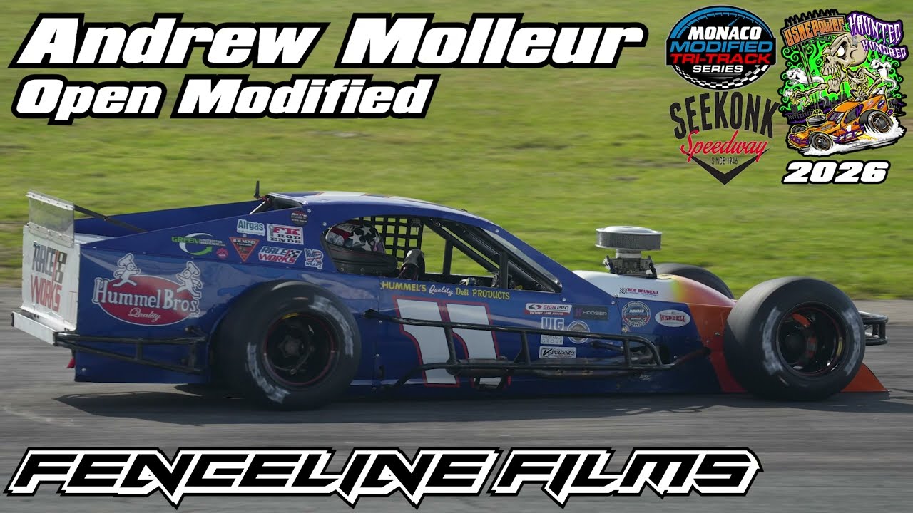 Andrew Molleur Monaco Tri Track Modified USNE Power Haunted Hundred XL Seekonk Speedway 2026