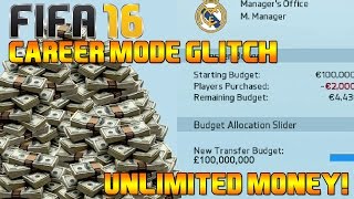 FIFA 16 Career Mode Glitch-UNLIMITED MONEY! (Make Billions-NEW UNLIMITED MONEY GLITCH Xbox, PS4)