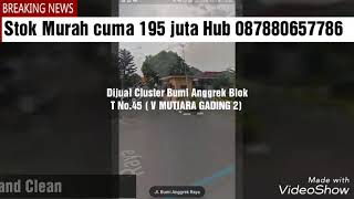 preview picture of video 'Dijual rumah ASLI BTN Mutiara Gading 2, Bumi Anggrek Blok T No.45 murah'