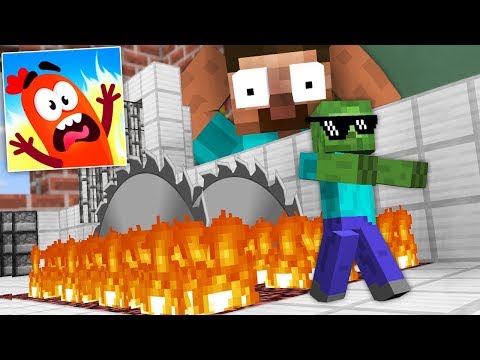 Monster School: Run Sausage Run Challenge - Minecraft Animation