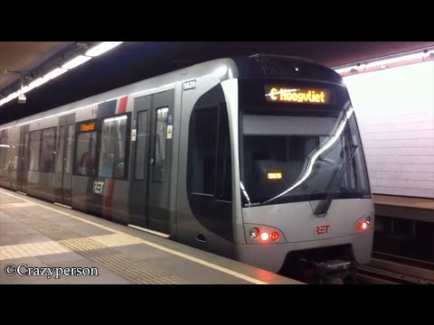 RET Metro SG3 aankomst Marconiplein op lijn C tot Hoogvliet