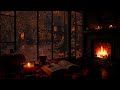 Autumn Rain On The Window Cozy Fireplace Ambience For Deep Sleep And Relaxation Fall Ambience