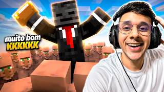 REACT EU FIZ 10.000 ALDEÕES TRABALHAREM PRA MIM NO MINECRAFT (DUBLADO)