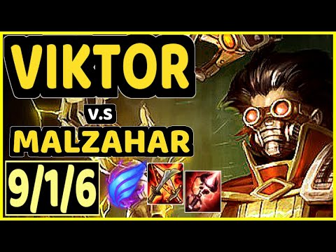 SENCUX (VIKTOR) vs MALZAHAR - 9/1/6 KDA MID GAMEPLAY - EUW Ranked MASTER