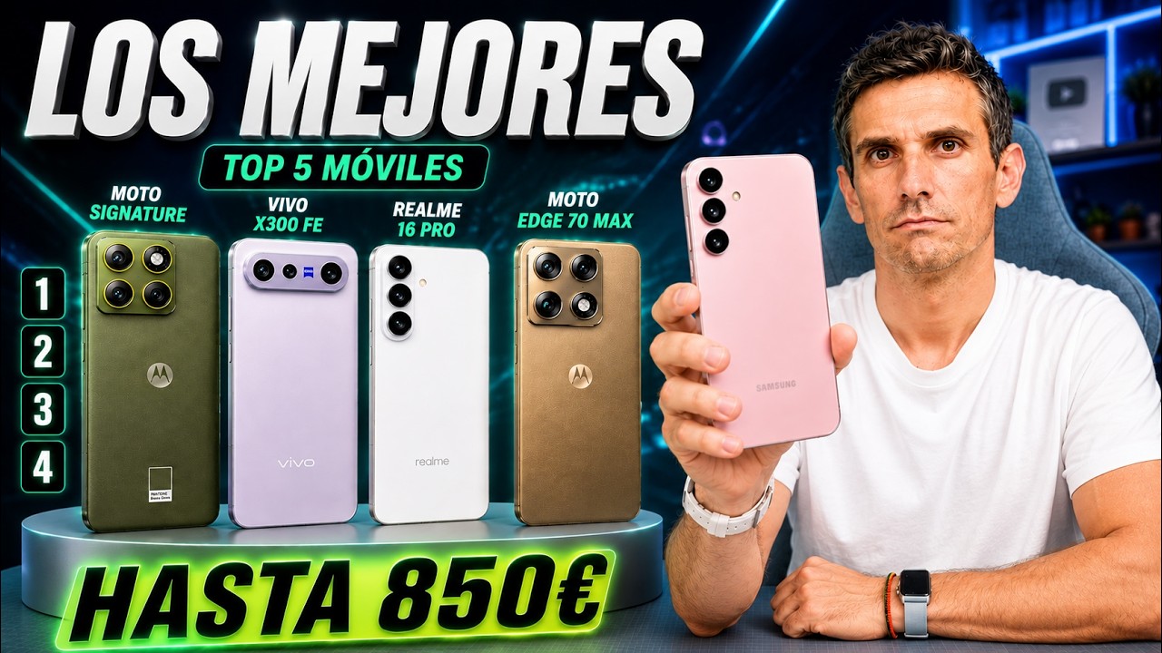 TOP 5 móviles hasta 850€ 2026 ¿realmente valen la PENA?