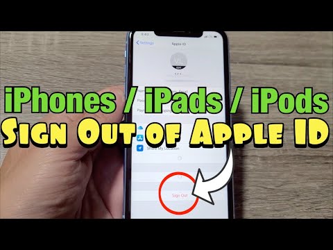 How to Sign Out (Log Off) of Apple ID on iPhones, iPads, iPods