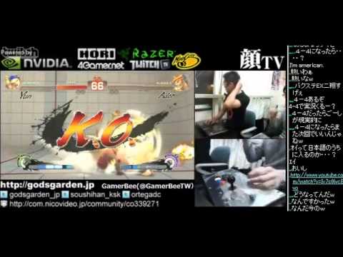 KAO TV！ with GamerBee(Adon) SSF4 AE2012 VS Kazunoko(Yun) FT5 (4／4) 2013.4.19
