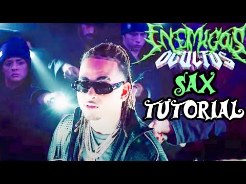 Ozuna x Wisin x Myke Towers - Enemigos Ocultos - Saxophone Tutorial By Ikechi Onyenaka