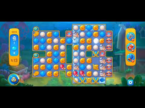 Fishdom Easy Level 9614 (with ingame lightning booster) @choraelmin