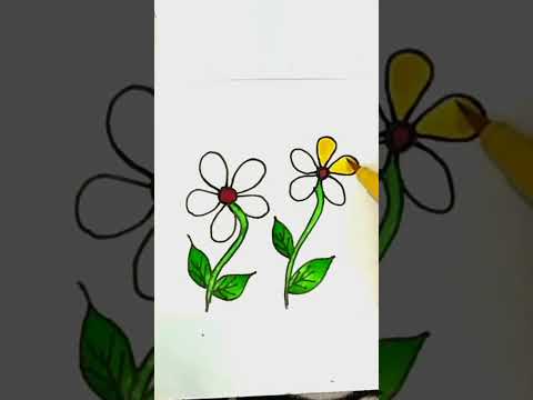 🌻#flowers 🌻 #youtubeshorts #art #painting