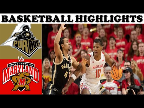 Purdue vs Maryland Basketball Highlights - UPSET ALERT!