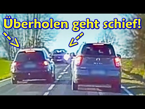 Raser überholt Fahrschulauto, Polizei stoppt Rentner und irres Überholen| DDG Dashcam Germany | #397