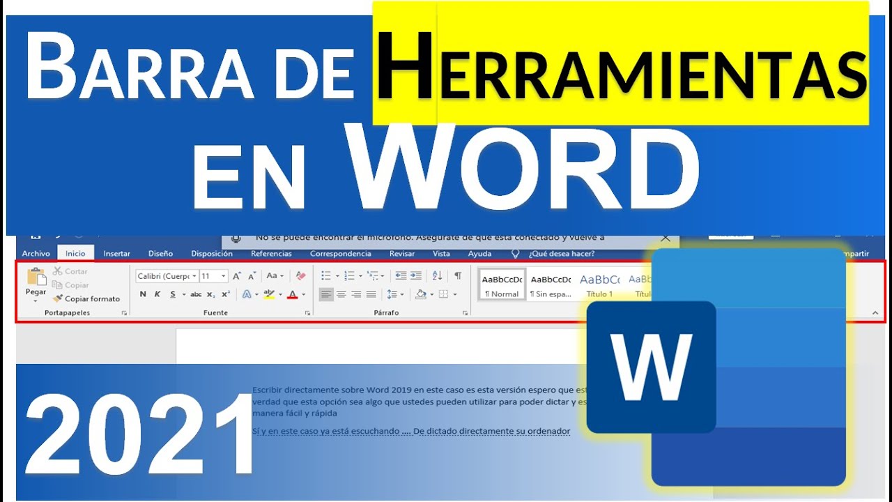 BARRA DE HERRAMIENTAS WORD