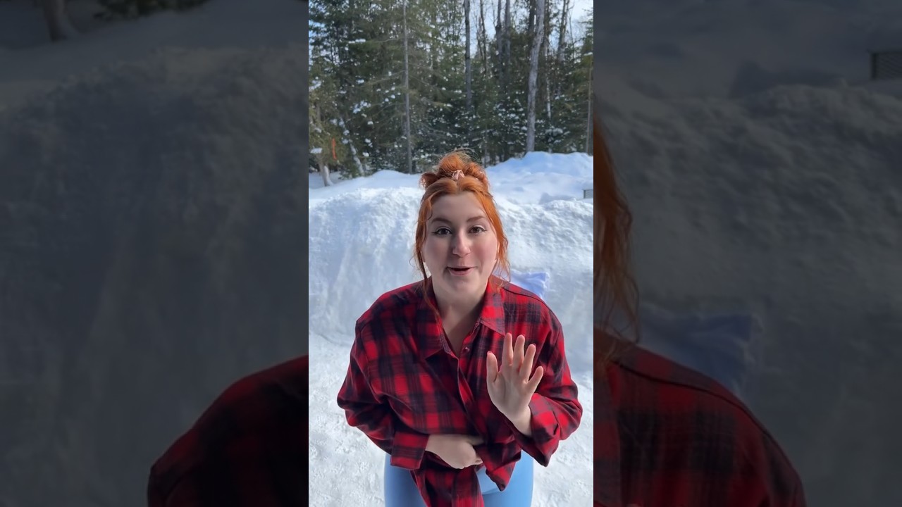 Huge snowfalls always need to be celebrated!! #explore #shorts