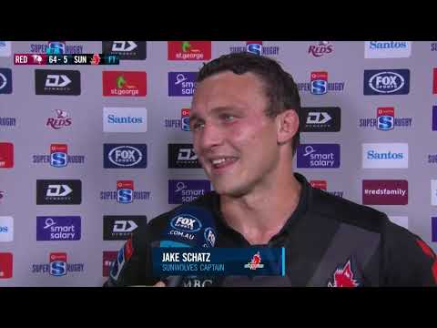 Super Rugby | Reds v Sunwolves | Post-match interview with Jake Schatz