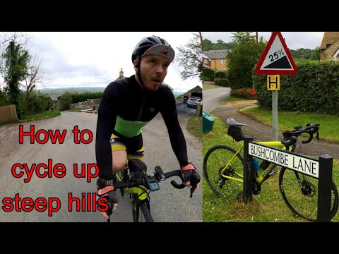 How to cycle up a STEEP hill. 5 tips! Ft Bushcombe Lane