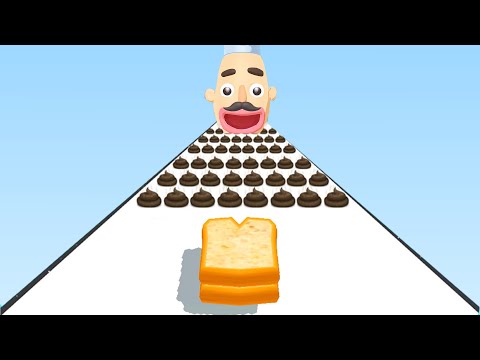 ASMR Gameplay iOS,Android Games Sandwich, Circle Up, Peel Runner 38VQ66A