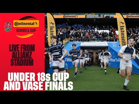 LIVE | Continental Tyres Schools Cup and Vase and ACE Girls U18s Finals | Allianz Stadium
