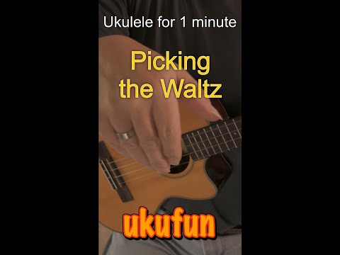 Ukulele for 1 minute - Waltz Picking #Shorts