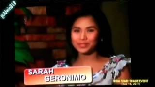 Sarah Geronimo - Bida Star Trade Show VTR (June 16, 2011)
