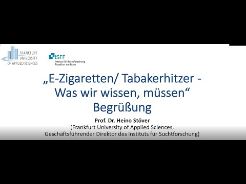 3. Fachtagung E-Zigaretten – Teil 1 - Prof. Stöver