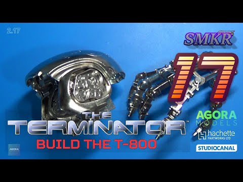 Agora Models Build the T-800 Terminator Pack 2 Stage 17 - Sides of the Head & Wrist Joints