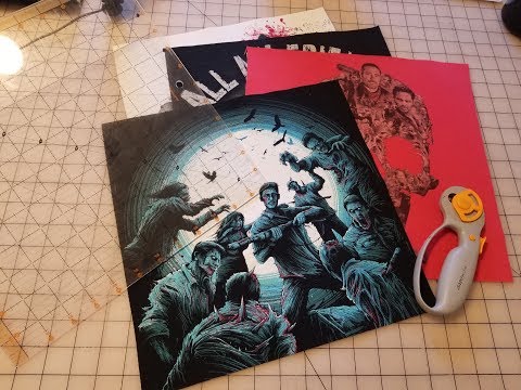 (STEP 2) The Walking Dead Film Strip Memory Quilt! Prep your T shirts