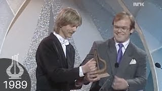 Steinar Ofsdal & Per Midtstigen vinner Årets Folkemusikk/Gammaldans (Spellemannprisen 1989)