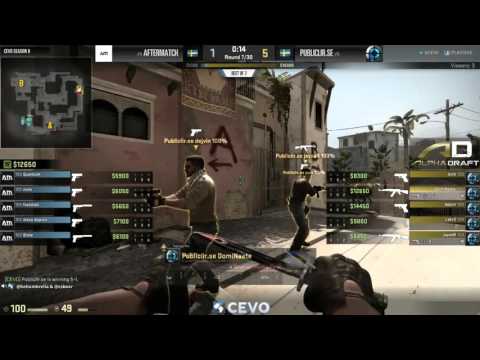 Aftermatch vs Publiclir.SE Game 2 (CEVO-M CS:GO Season 8) - Helium & Launders