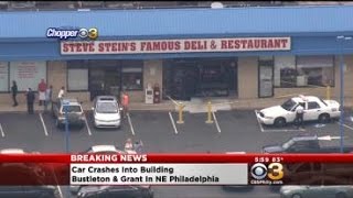 1 Injured After Car Crashes Through Restaurant In Bustleton